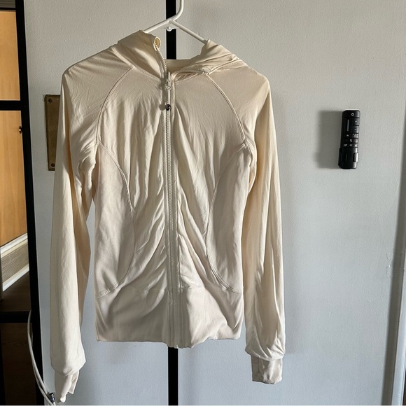 Lululemon Athletica Cream Hoodie reversible jacket size 6 - Picture 7 of 7